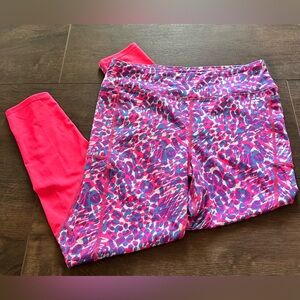 BCG Pink and Purple Patterned Kids Leggings